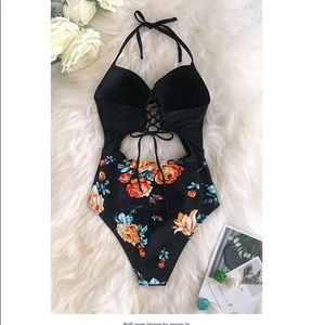 Halter Cutout High Waist One Piece Swimsuit